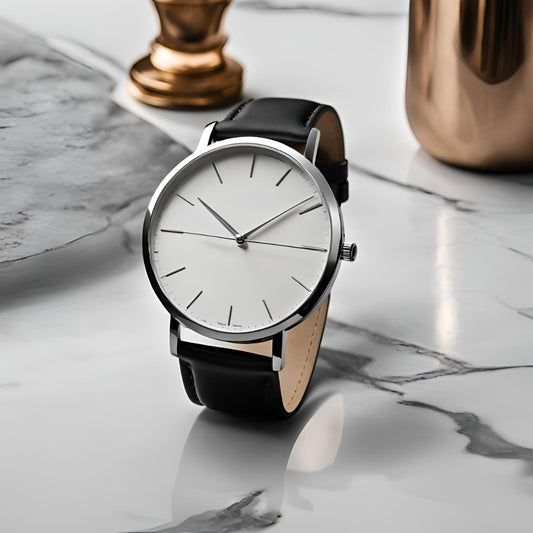 Minimalist stainless steel watch