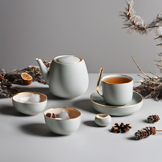 Winter collection tea set