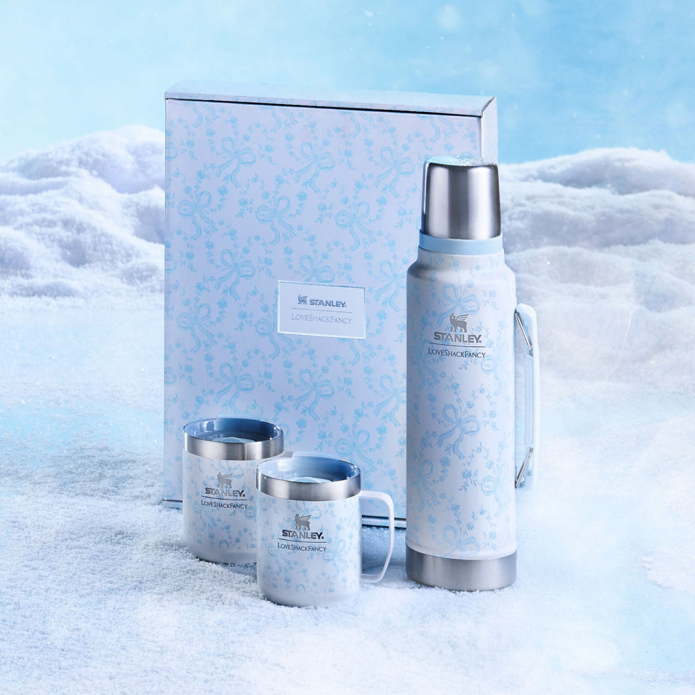 Stanley 1913 Stanley 1913 x LoveShackFancy Holiday The Everyday Cocoa Set in Coquette Bow Winter Ice | View 9