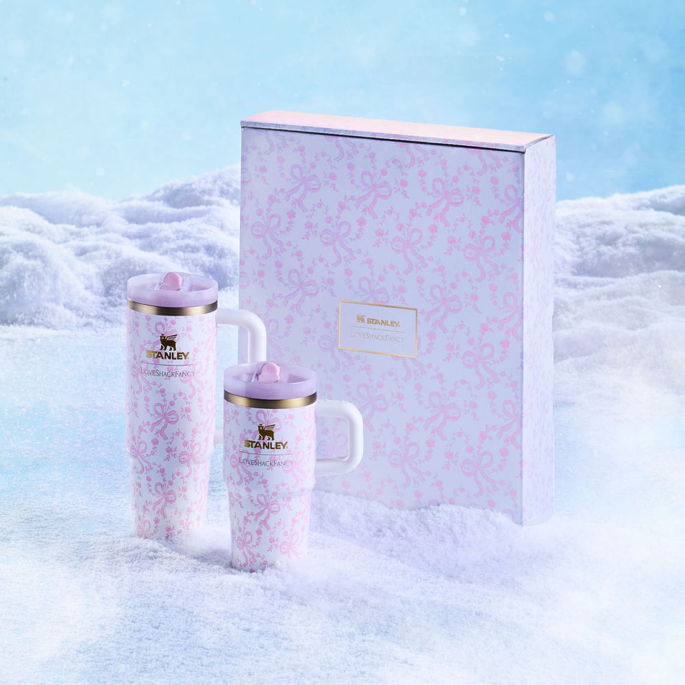 Stanley 1913 Stanley 1913 x LoveShackFancy Holiday The Quencher® Details ProTour Tumbler Set 2-pack in Coquette Bow Chantilly | View 8