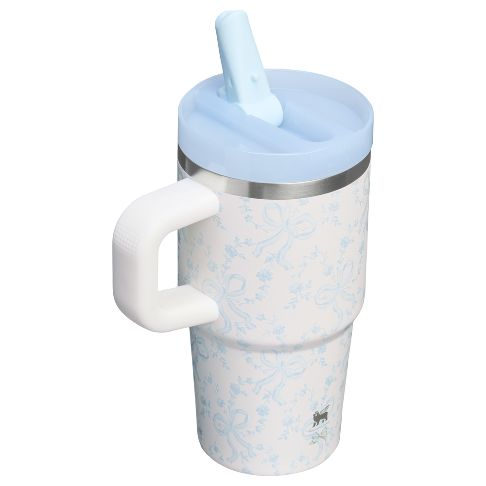 Stanley 1913 Stanley 1913 x LoveShackFancy Holiday Quencher® ProTour Flip Straw Tumbler 20 OZ 0.59 L in Coquette Bow Winter Ice | View 2