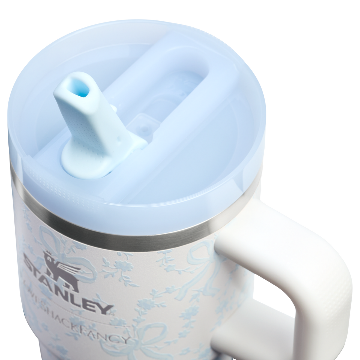 Stanley 1913 Stanley 1913 x LoveShackFancy Holiday Quencher® ProTour Flip Straw Tumbler 20 OZ 0.59 L in Coquette Bow Winter Ice | View 3