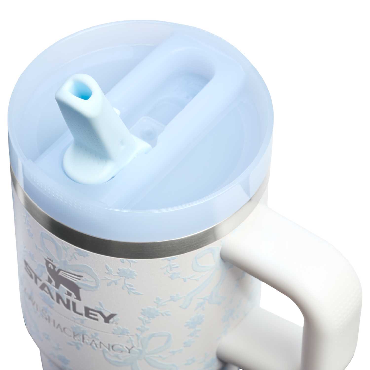 Stanley 1913 Stanley 1913 x LoveShackFancy Holiday Quencher® ProTour Flip Straw Tumbler 20 OZ 0.59 L in Coquette Bow Winter Ice | View 3