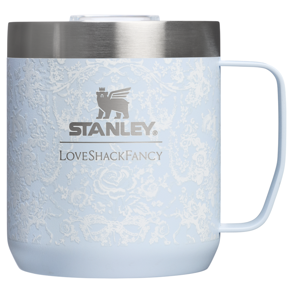 Stanley 1913 Stanley 1913 x LoveShackFancy Holiday Everyday Camp Mug Set 12 OZ 0.35 L in Toscana Toile Alpine Blue | View 2