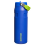 Swatch for Stanley 1913 The IceFlow™ Bottle with Flip Straw Lid 24 oz .70 L in Cobalt Chartreuse