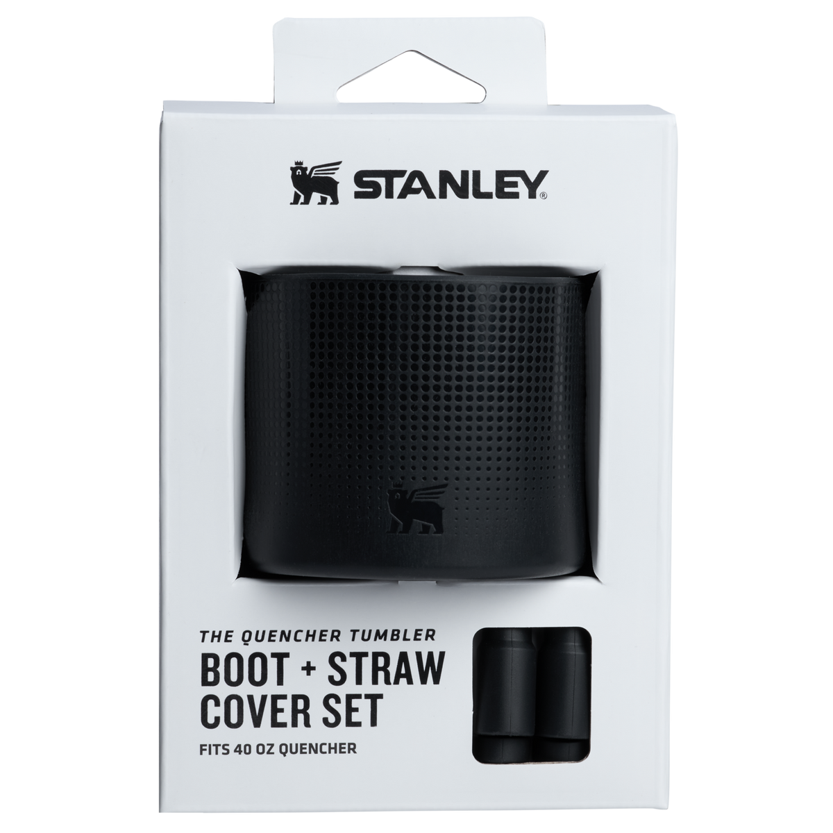 Stanley 1913 Stanley Quencher Boot and Straw Cover Set 20 oz-30 oz in Black / Fits 20-ounce and 30-ounce Quencher