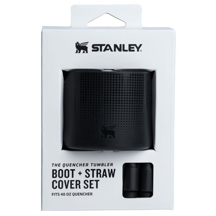 Stanley 1913 Stanley Quencher Boot and Straw Cover Set 20 oz-30 oz in Black / Fits 20-ounce and 30-ounce Quencher