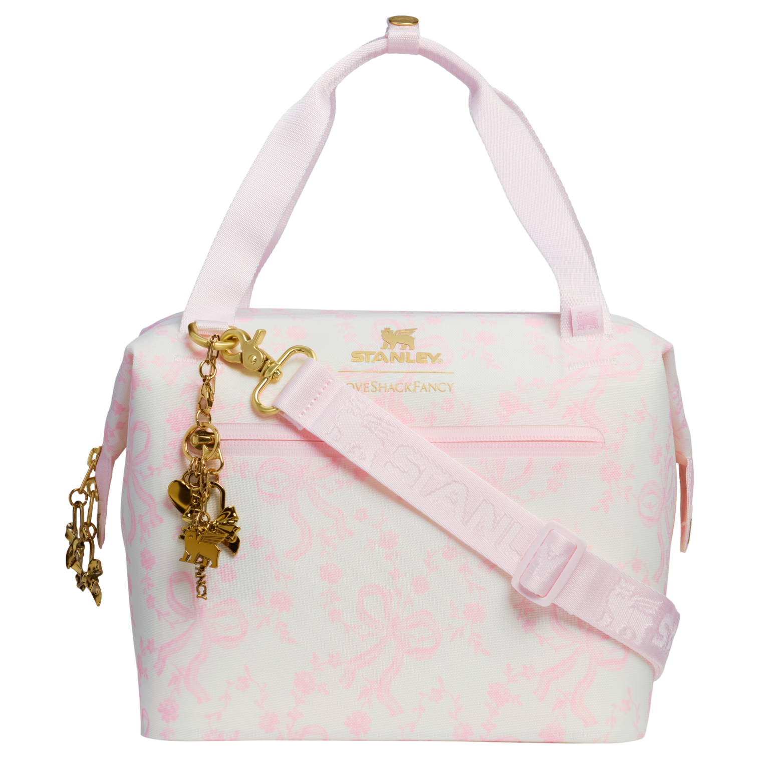 Stanley 1913 Stanley 1913 x LoveShackFancy Holiday All Day Julienne Mini Cooler 10 Can 7.4 QT 7.0 L in Coquette Bow Chantilly