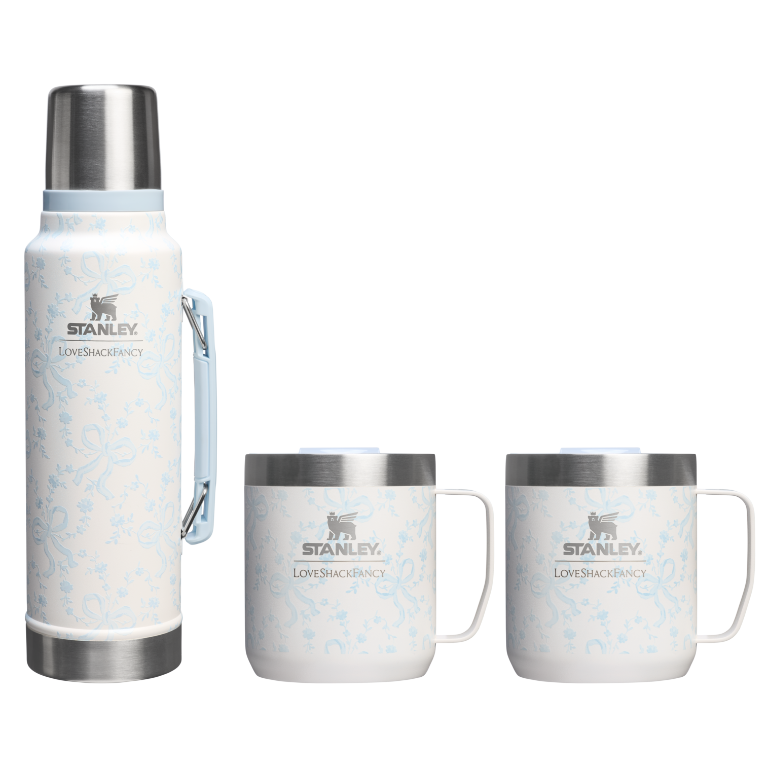 Stanley 1913 Stanley 1913 x LoveShackFancy Holiday The Everyday Cocoa Set in Coquette Bow Winter Ice