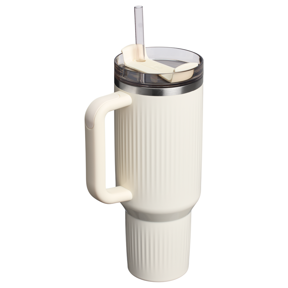 Stanley 1913 The Quencher® H2.0 Fluted Tumbler 40 OZ 1.18 L in Cream Gloss