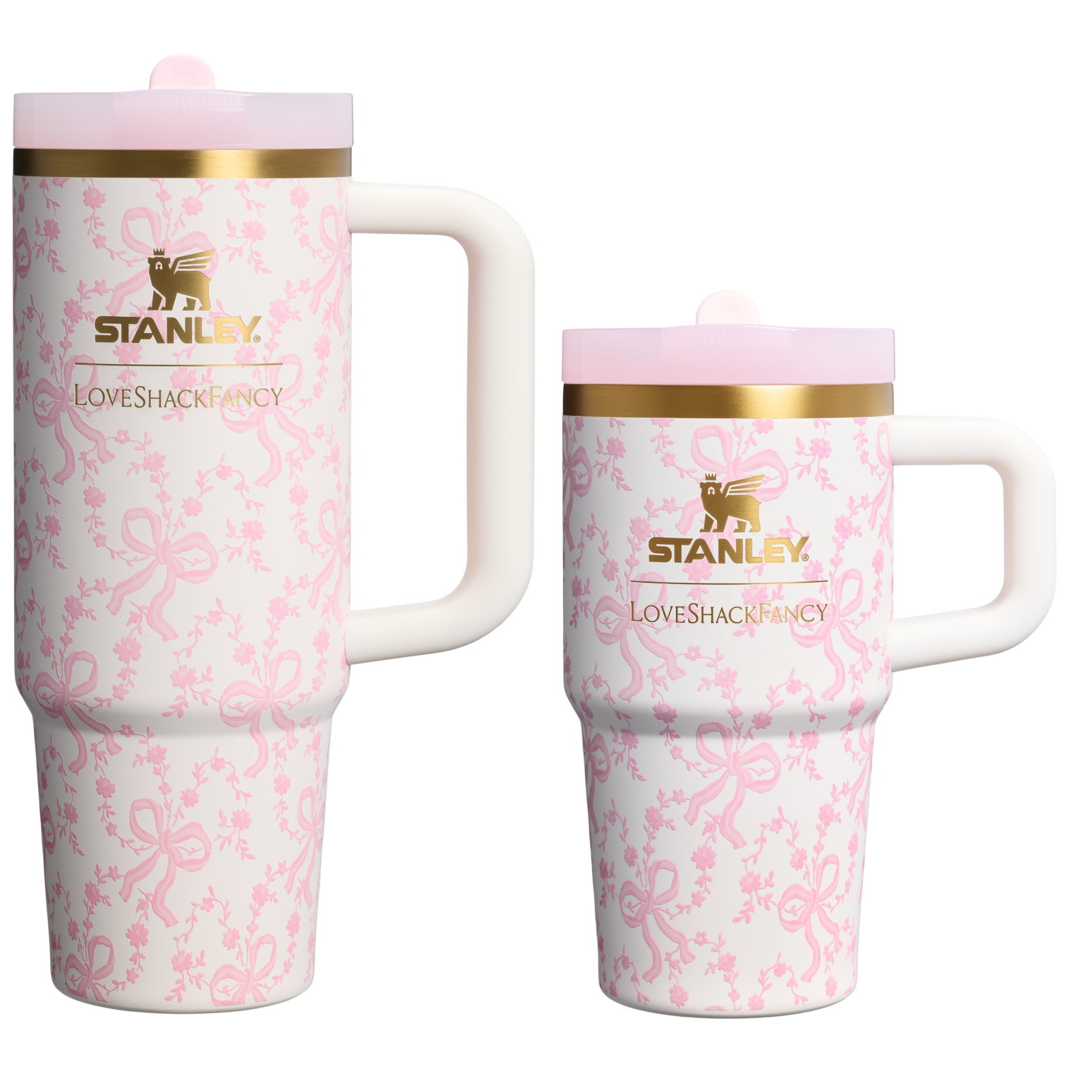 Stanley 1913 Stanley 1913 x LoveShackFancy Holiday The Quencher® Details ProTour Tumbler Set 2-pack in Coquette Bow Chantilly