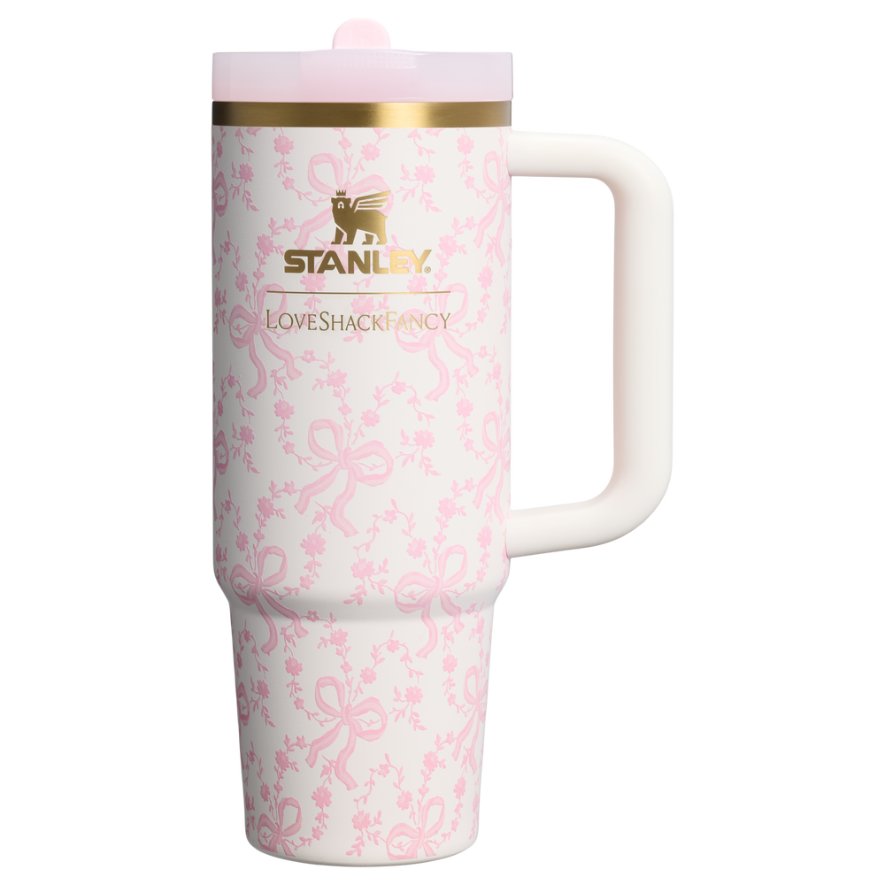 Stanley 1913 Stanley 1913 x LoveShackFancy Holiday The Quencher® Details ProTour Tumbler Set 2-pack in Coquette Bow Chantilly | View 2