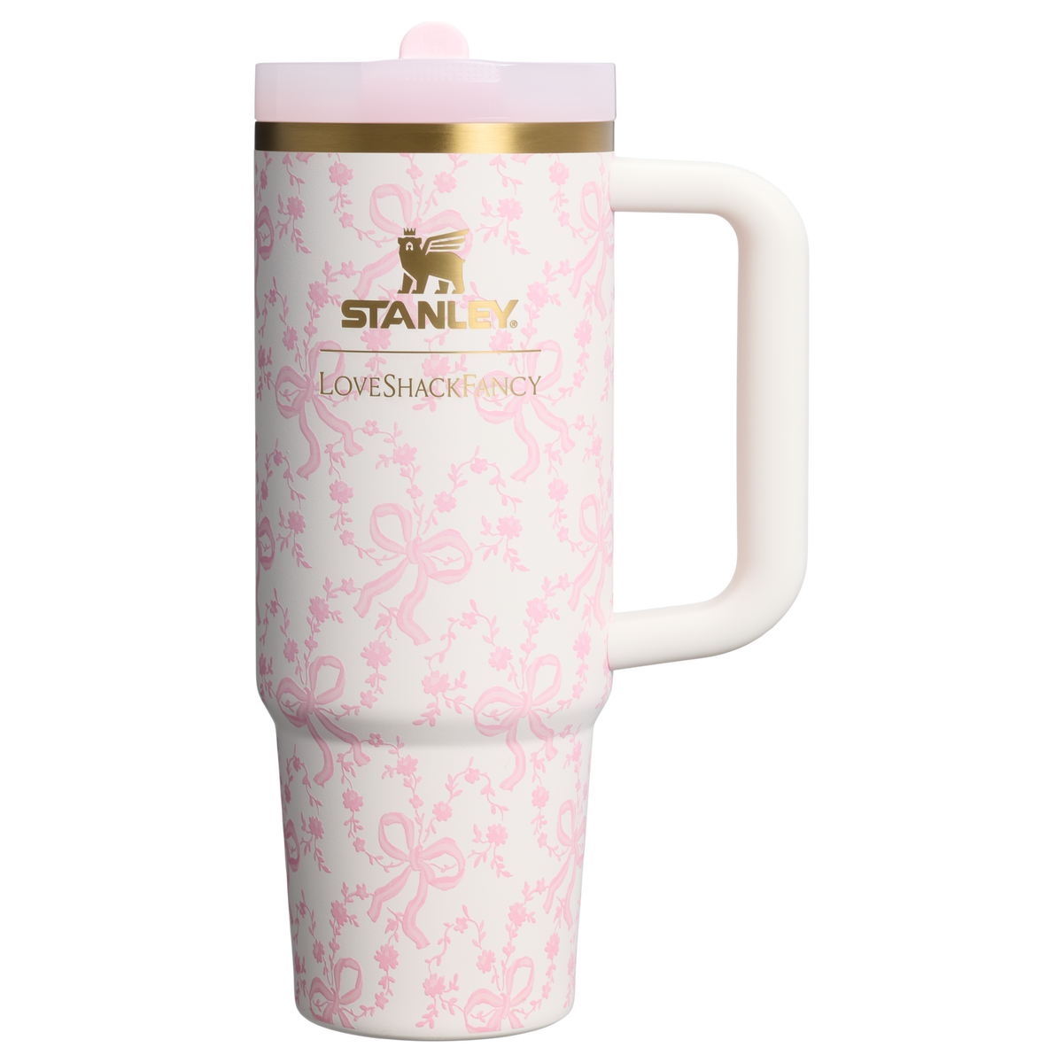 Stanley 1913 Stanley 1913 x LoveShackFancy Holiday The Quencher® Details ProTour Tumbler Set 2-pack in Coquette Bow Chantilly | View 2