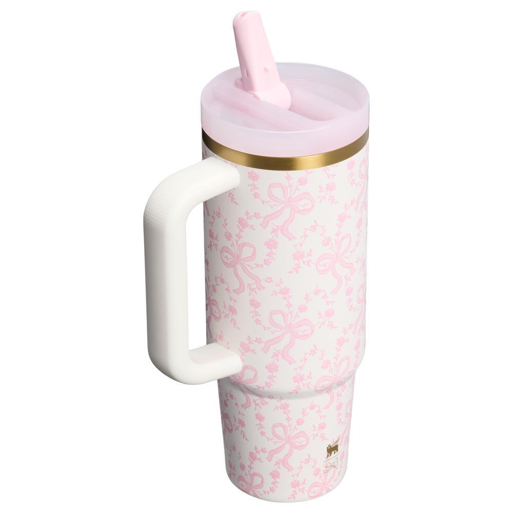 Stanley 1913 Stanley 1913 x LoveShackFancy Holiday The Quencher® Details ProTour Tumbler Set 2-pack in Coquette Bow Chantilly | View 3