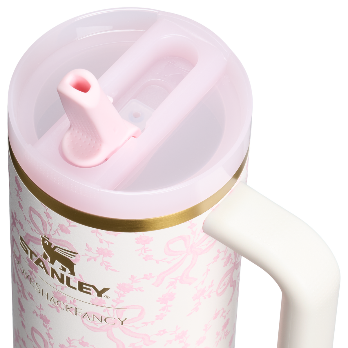 Stanley 1913 Stanley 1913 x LoveShackFancy Holiday The Quencher® Details ProTour Tumbler Set 2-pack in Coquette Bow Chantilly | View 4