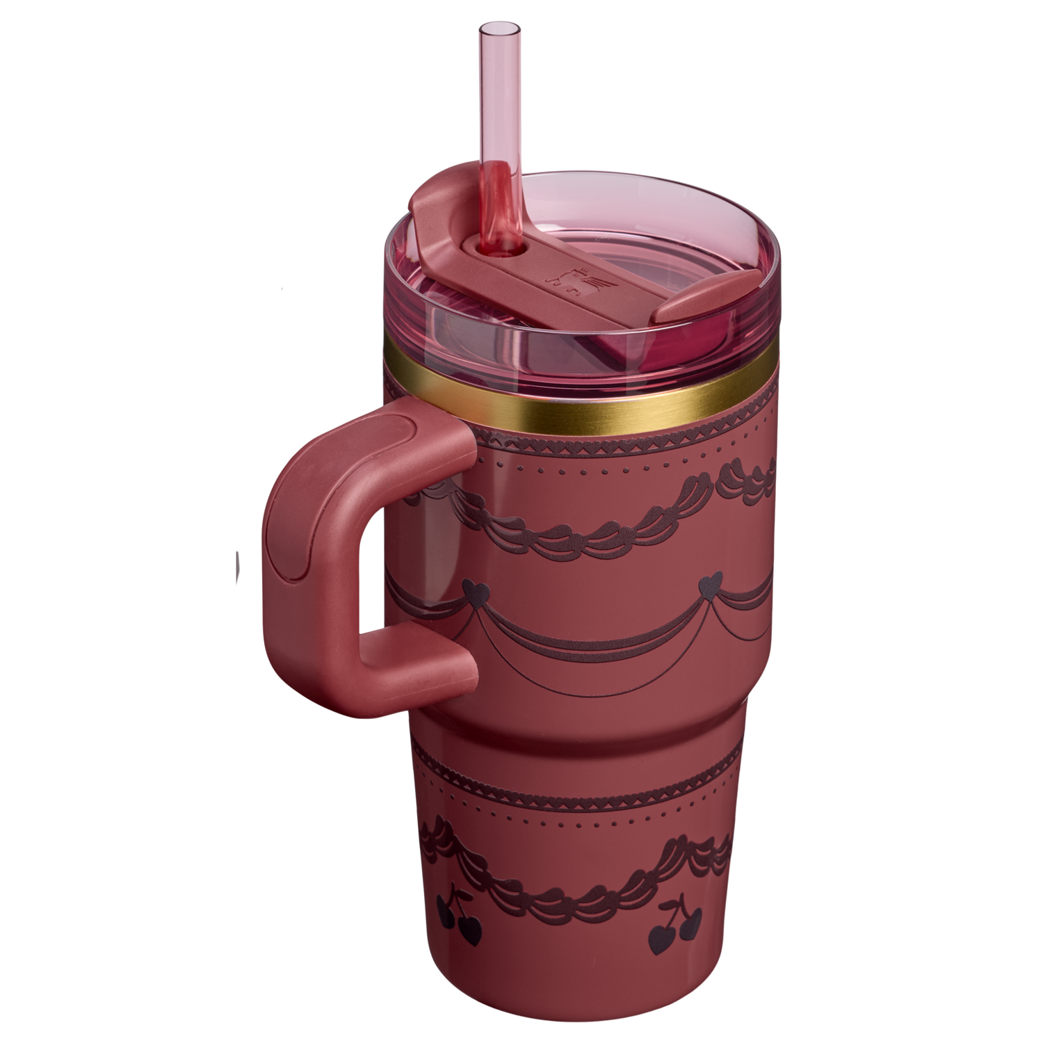 Stanley 1913 The Valentine’s Day Quencher H2.0  FlowState™ Tumbler | 20 OZ 0.59 L in Red Velvet Cake | View 1