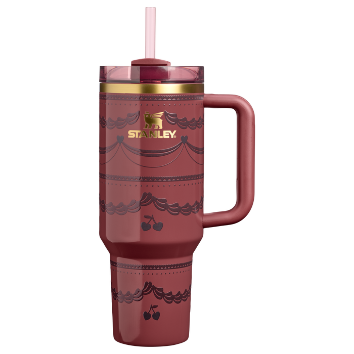 Stanley 1913 The Valentine’s Day Quencher H2.0 Flowstate™ Tumbler 40 OZ 1.18 L in Red Velvet Cake