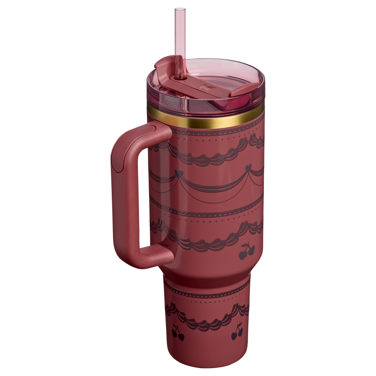 Stanley 1913 The Valentine’s Day Quencher H2.0 Flowstate™ Tumbler 40 OZ 1.18 L in Red Velvet Cake