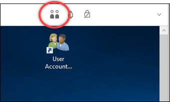 Collaborators-Symbol auf dem DCV-Client