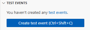 Erstellen einer Test-Event-Schaltfläche im Code-Editor der Lambda-Konsole
