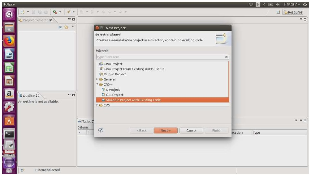 Crear un proyecto de Makefile con el código existente
