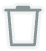 Trash can icon representing a delete action.
