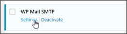 Le plugin WP Mail SMTP dans le WordPress tableau de bord.