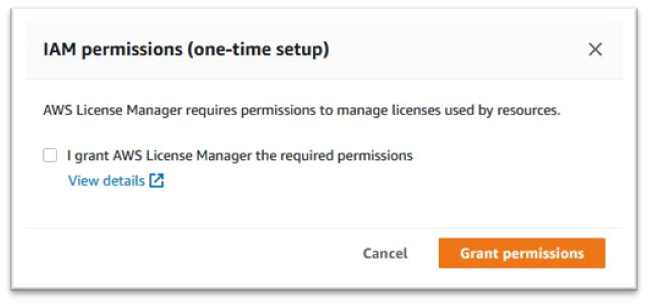 Configuration unique des autorisations IAM