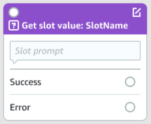 Blok nilai slot get di pembuat percakapan visual