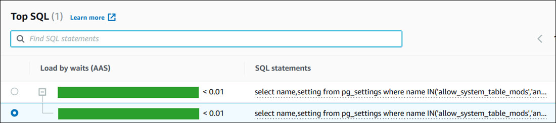 Istruzioni SQL con testo di grandi dimensioni.