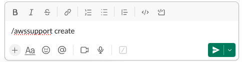 /awssupport create