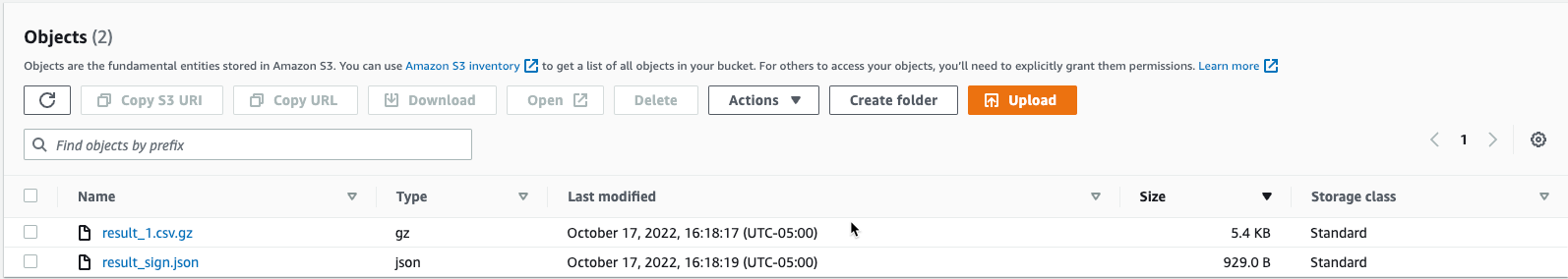 CloudTrail 쿼리 결과 파일
