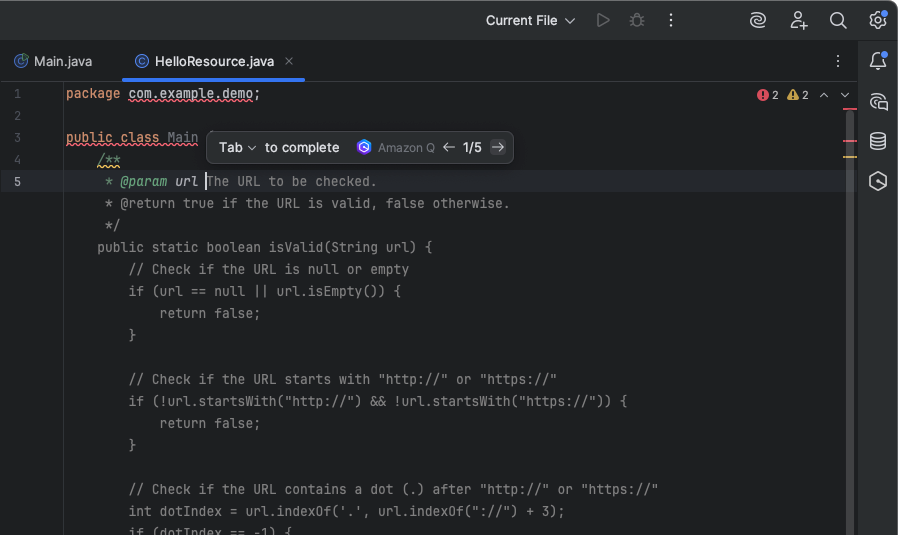 sugerindo uma função para completar uma docstring