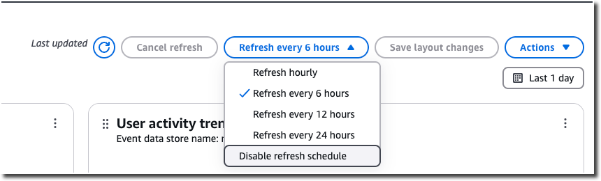 Opção para desabilitar a agenda de atualização