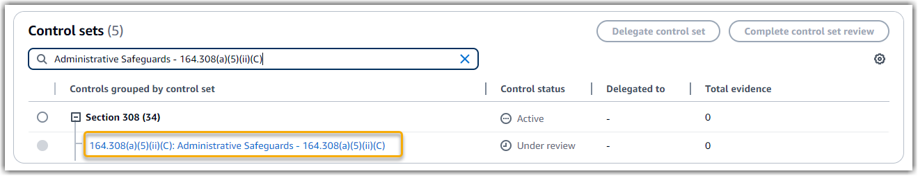 显示评估中对 CloudTrail 照的屏幕截图。