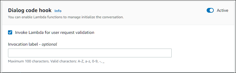显示条件响应代码挂钩处于活动状态。