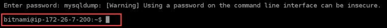 成功將 WordPress 資料庫轉移至 Lightsail 中的 MySQL 受管資料庫。