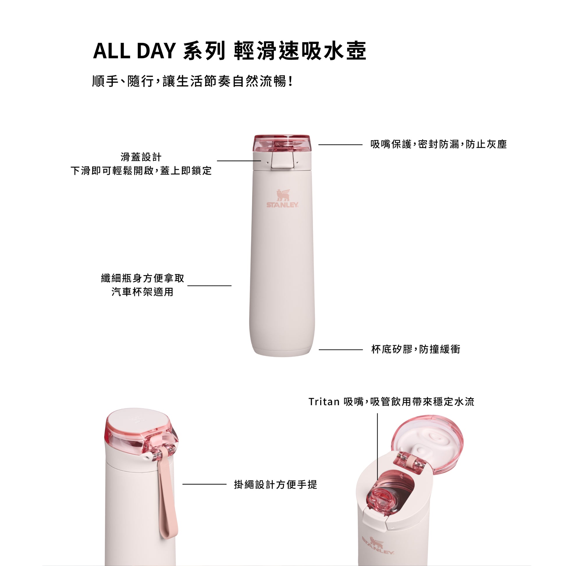 ALL DAY 系列 輕滑速吸水壺 | 0.59L | 湛藍