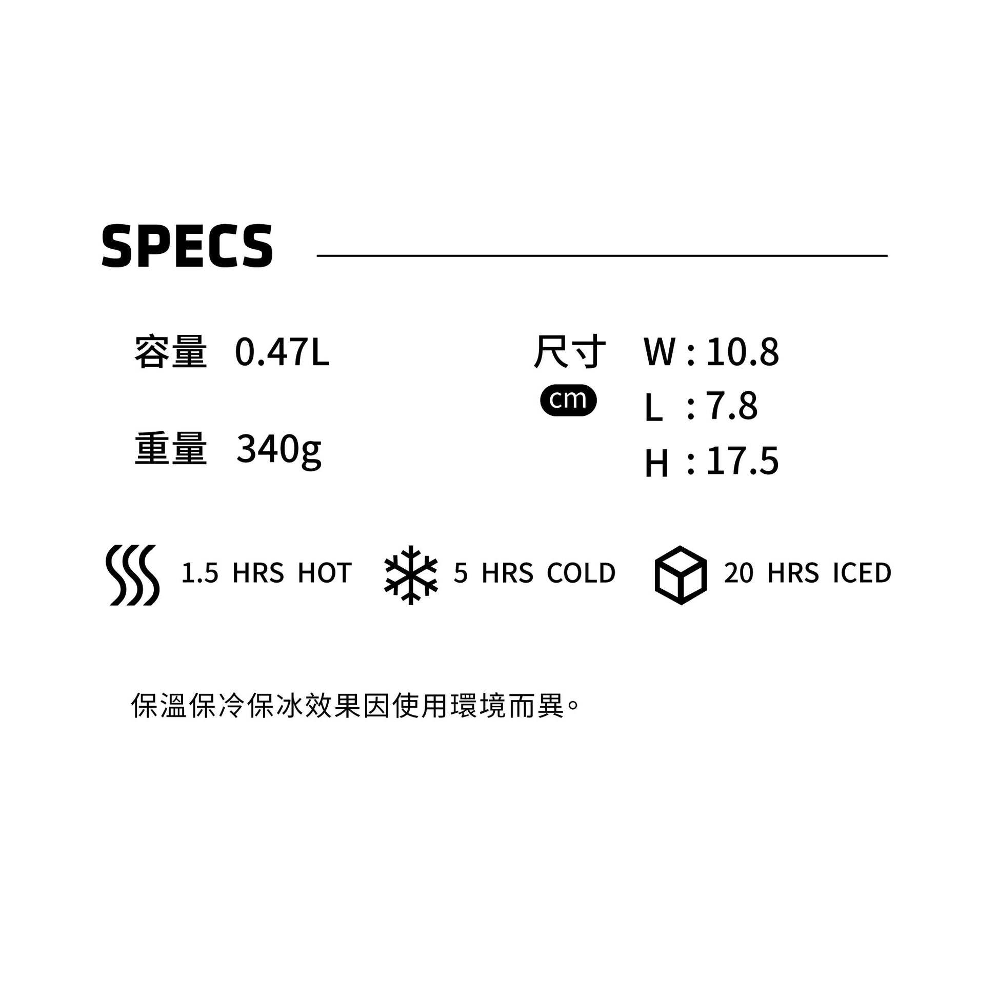 EVERYDAY系列 即飲馬克杯 | 0.47L | 光澤蜜桃粉