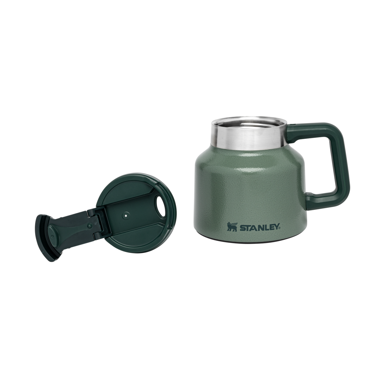 Stanley 1913 Adventure Tough-To-Tip Admiral's Mug 20 OZ in Hammertone Green | View 2