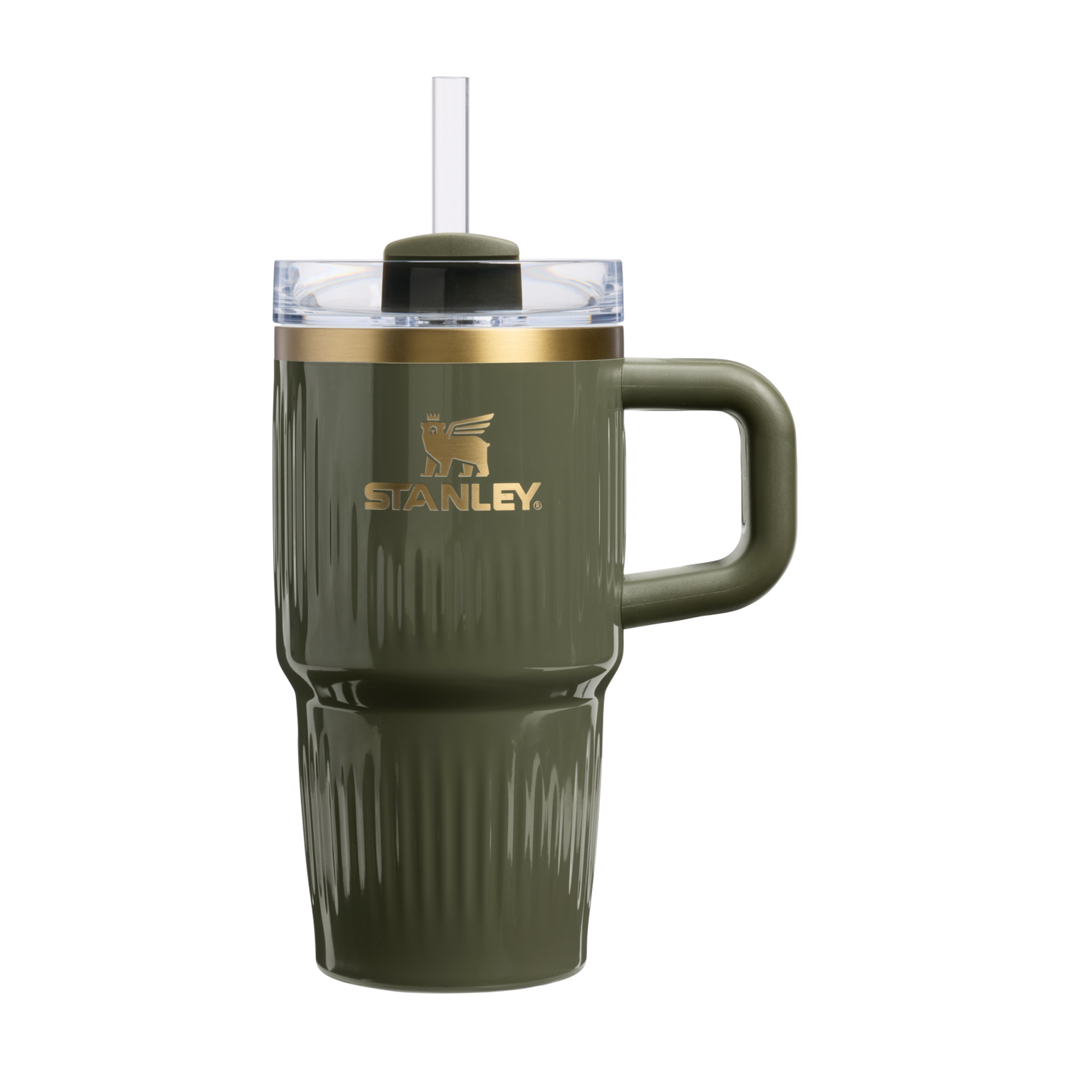 Stanley 1913 The Quencher® H2.0 Fluted Tumbler with Handle 20 OZ in Cypress Gloss | View 1