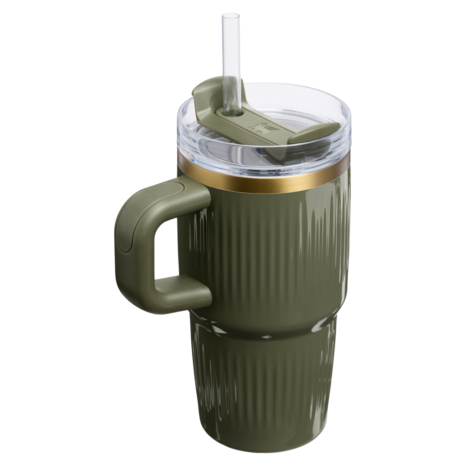 Stanley 1913 The Quencher® H2.0 Fluted Tumbler with Handle 20 OZ in Cypress Gloss | View 1