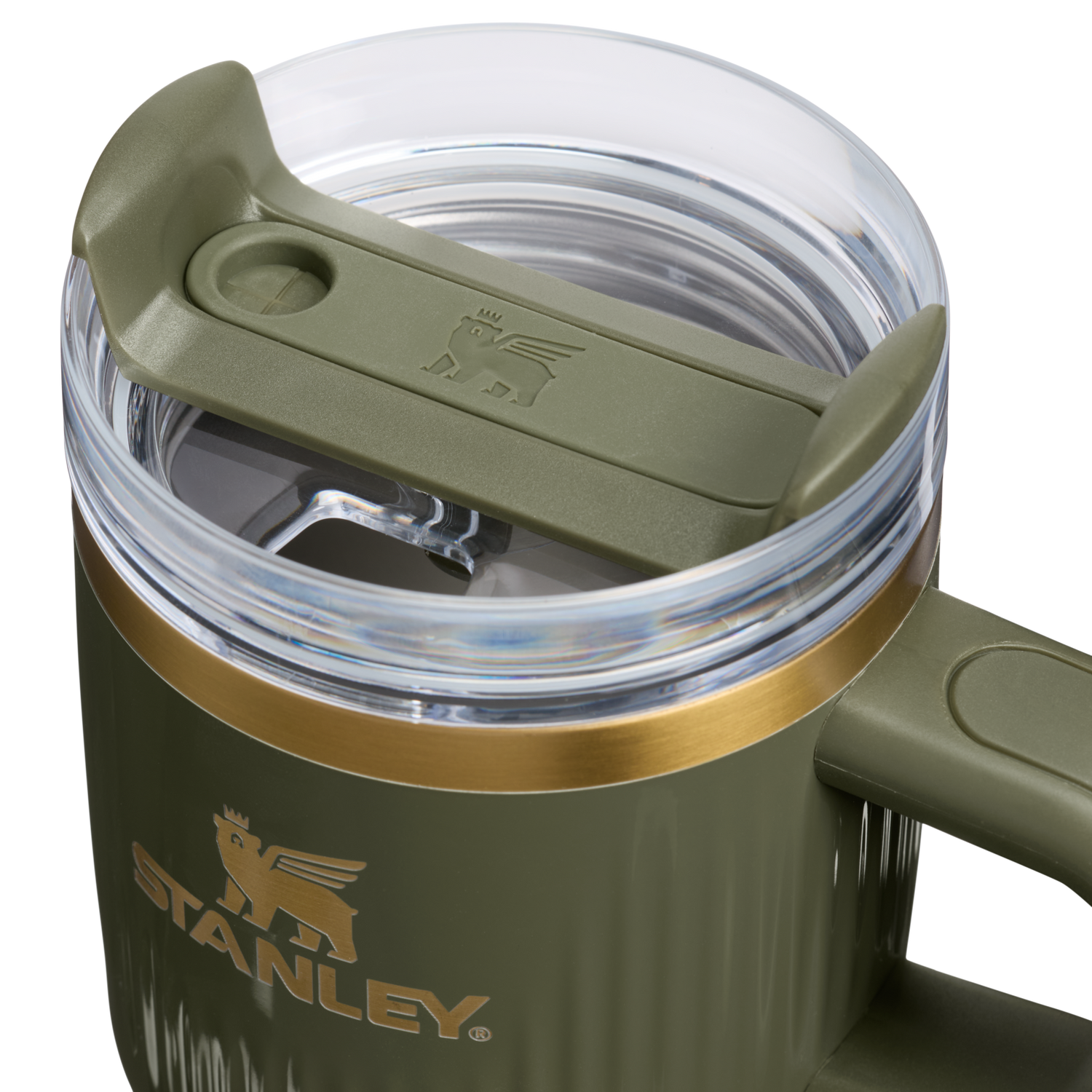 Stanley 1913 The Quencher® H2.0 Fluted Tumbler with Handle 20 OZ in Cypress Gloss | View 2