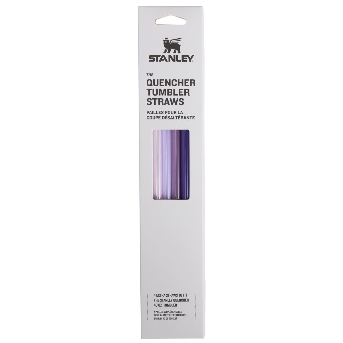 Stanley 1913 Adventure Quencher Travel Tumbler Straws 40 OZ 4-Pack in Purple