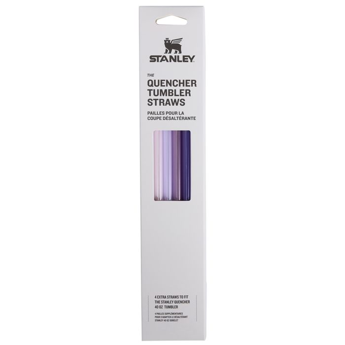 Stanley 1913 Adventure Quencher Travel Tumbler Straws 40 OZ 4-Pack in Purple