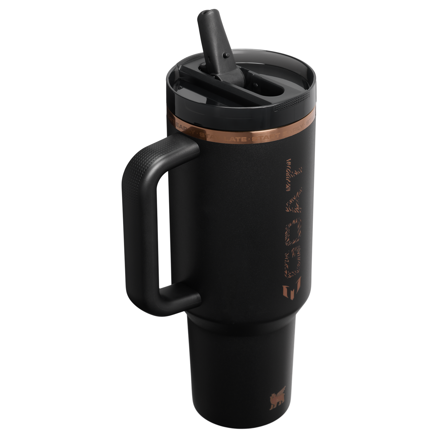 Stanley 1913 The Messi x Stanley Quencher ProTour Flip Straw Tumbler 40 OZ in Messi GOAT Black | View 2