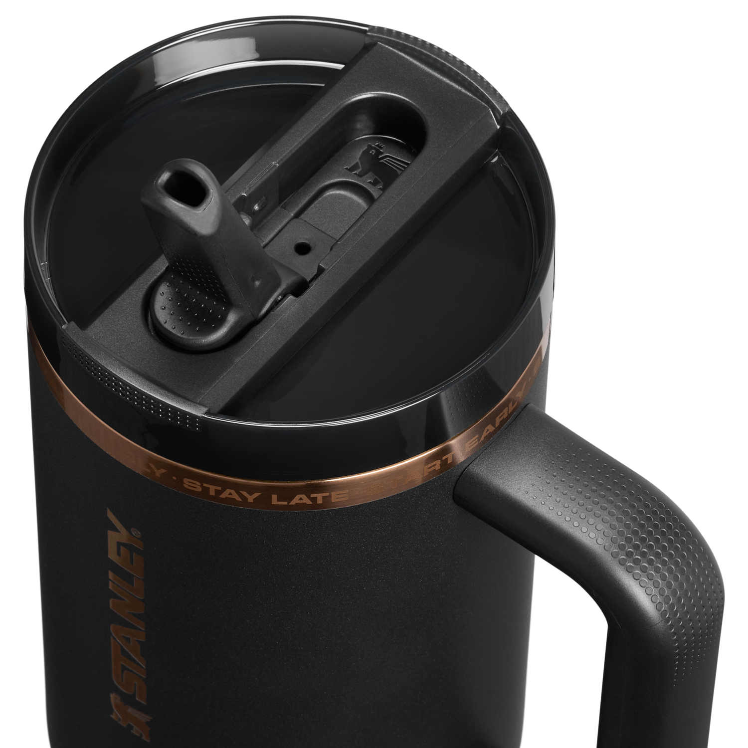 Stanley 1913 The Messi x Stanley Quencher ProTour Flip Straw Tumbler 40 OZ in Messi GOAT Black | View 3