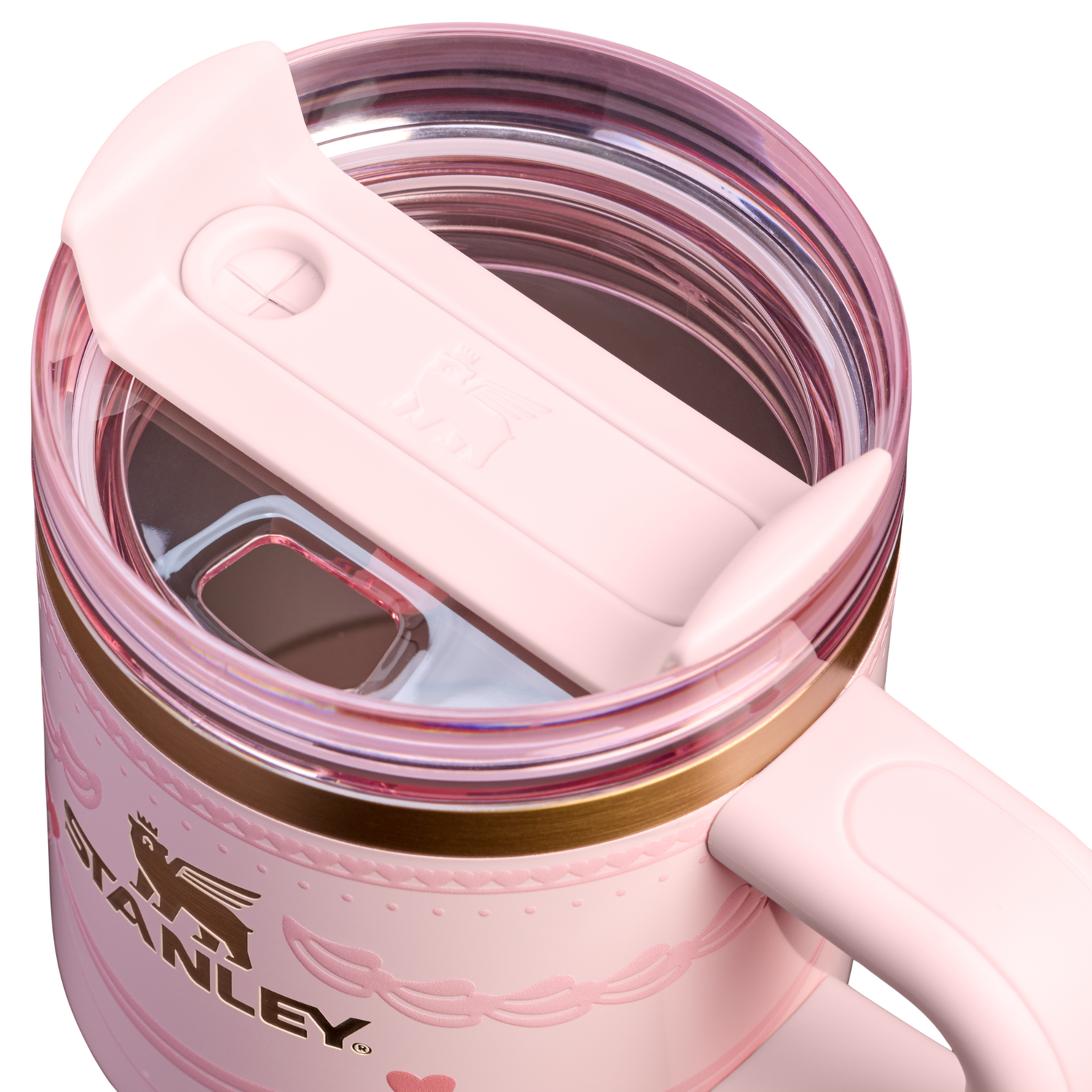 Stanley 1913 The Valentine’s Day Quencher H2.0  FlowState™ Tumbler | 20 OZ in Pink Velvet Cake | View 2