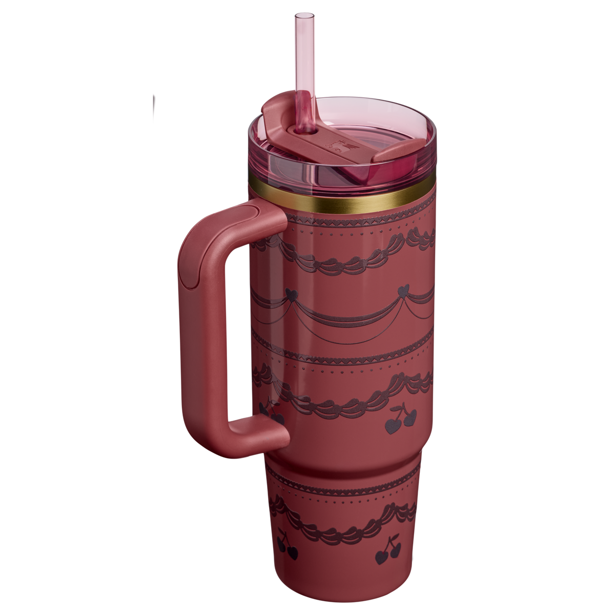 Stanley 1913 The Valentine’s Day Quencher H2.0 Flowstate™ Tumbler 30 OZ in Red Velvet Cake
