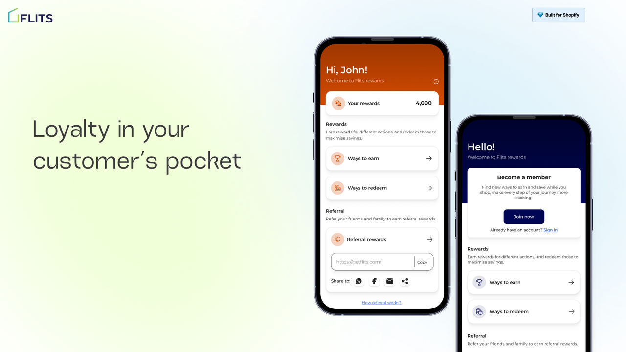Mobile responsive (In frame): Loyalty widget